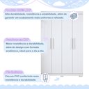 Ver imagem 4 de Quarto de Bebê Completo com Guarda-Roupa, Berço e Cômoda Lipe Branco