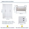 Quarto de Bebê Completo com Guarda-roupa, Berço e Cômoda Lipe - 3
