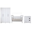 Ver imagem 2 de Quarto de Bebê Completo com Guarda-roupa, Berço e Cômoda Lipe