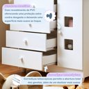 Ver imagem 7 de Quarto de Bebê Completo com Guarda-Roupa, Berço e Cômoda Lipe Branco