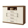 Cômoda 2 Portas e 4 Gavetas Havana Master Santos Andirá Jatoba/areia - 1