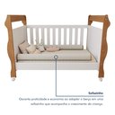 Ver imagem 7 de Quarto de Bebê Completo com Guarda-Roupa, Berço e Cômoda Lipe Marrom/Amadeirado/Branco
