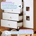 Ver imagem 7 de Quarto de Bebê Completo com Guarda-Roupa, Berço e Cômoda Lipe Marrom/Amadeirado/Branco