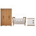 Ver imagem 2 de Quarto de Bebê Completo com Guarda-Roupa, Berço e Cômoda Lipe Marrom/Amadeirado/Branco