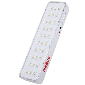 Luminária Luz de Emergência Bivolt Multiuso 30 Superled 2 Watts sem Alça - 01986a - Ourolux Luminari