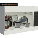 Ver mais imagens de Balcão de Pia Cozinha 150 cm 2 Portas e 2 Gavetas (Sem Tampo e Pia) Branco/Preto Agata Madesa