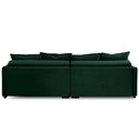 Ver imagem 7 de Sofá Retrátil e Reclinável 2,50m Mariah Veludo Verde Madelina Decor