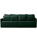 Ver imagem 6 de Sofá Retrátil e Reclinável 2,50m Mariah Veludo Verde Madelina Decor