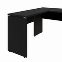 Ver imagem 6 de Mesa Escrivaninha 135cm em L Tampo 30mm Pés Painel F5 Office Cor:Preto