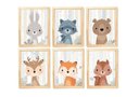 Ver imagem 1 de Kit Quadro Safari Infantil Decorativo Quarto Criança Enxoval Bebê