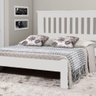 Cama Queen Size Texas de Madeira Tauari Branco - 1