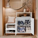 Ver imagem 2 de Sapateira Criado Multiuso 8 Pares Design Moderno:branco