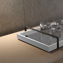 Ver imagem 5 de Bandeja Decorativa Espelhada para Servir Branca com Alça Preta