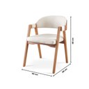 Ver imagem 5 de Conjunto Sala de Jantar Mesa Cone Amadeirada + 4 Cadeiras Gaia