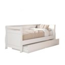 Ver imagem 2 de Cama Solteiro Dupla Branca 100% MDF Bari Tebarrot