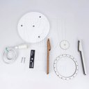 Ver imagem 7 de Luminaria Pendente Tripla Koni E27 Madeira Mdf Cr Desmontada:branco