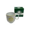 Caneca Porcelana Palmeiras 350ml Cor Branca - Allmix - 1