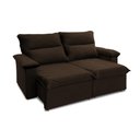 Ver mais imagens de Sofá Retrátil Reclinável Paris 150cm Suede Velut com Molas Ensacadas - King House