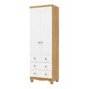 Ver imagem 2 de Guarda-roupa Infantil 2 Portas 3 Gavetas 100% Mdf Smim New