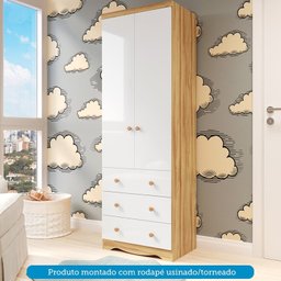 Guarda-roupa Infantil 2 Portas 3 Gavetas 100% Mdf Smim New - 7