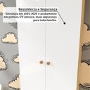 Ver imagem 7 de Guarda-Roupa Bebê 2 Portas e 3 Gavetas 100% MDF Mimo Espresso Móveis Branco Brilho/Amêndoa