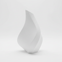 Ver imagem 1 de Vaso Wela Decorativo Branco 26cm Espiral Orgânico para Sala, Quarto e Escritório – Vaso Moderno