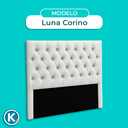 Ver imagem 5 de Cabeceira Estofada Queen Luna Nature Material Sintético Branco 158x136