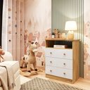 Ver imagem 1 de Cômoda Infantil 3 Gavetas 100% Mdf Smim New