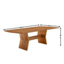 Ver imagem 2 de Mesa Raiz 180 Tampo Barril Laminado Marrom/Cinamomo Imbuia