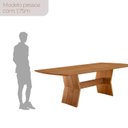 Ver imagem 4 de Mesa Raiz 180 Tampo Barril Laminado Marrom/Cinamomo Imbuia
