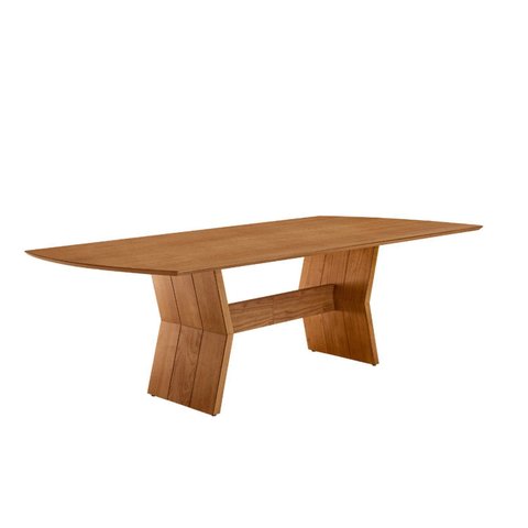 Mesa Raiz 180 Tampo Barril Laminado Marrom/Cinamomo Imbuia