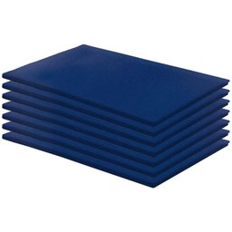 Kit 7 Colchonetes Exercício 90x40x3 D28 Azul RG Colchões - 1