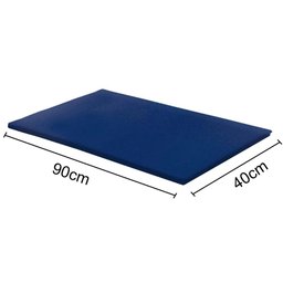 Kit 7 Colchonetes Exercício 90x40x3 D28 Azul RG Colchões - 4