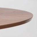 Ver imagem 4 de Conjunto Mesa de Jantar Square Redonda Bétula - 88cm + 2 Cadeiras Nord Encosto Madeira Assento PU -