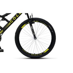 Bicicleta Gps 148 Dupla Suspensão e Freios V-brake, Aro 26 Aero, 36 Raias, 21 Marchas Colli Preto/am - 2
