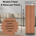 Ver imagem 2 de Painel Ripado Frieze Louro Freijo 2750 X 455 X 9mm Caixa com 2 Painéis = 2,5m2