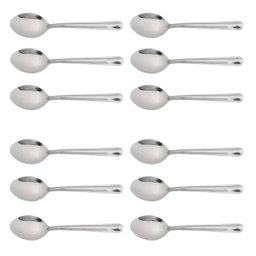 Conjunto 12 Colheres Pequenas para Sobremesa Aço Inox Linha Verão Martinazzo - 1