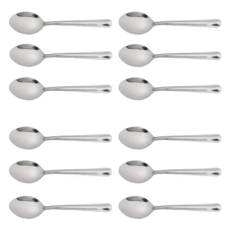 Conjunto 12 Colheres Pequenas para Sobremesa Aço Inox Linha Verão Martinazzo