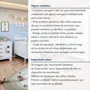 Ver imagem 5 de Quarto de Bebê Completo Gêmeos com Guarda-Roupa, 2 Berços e Cômoda Gael Branco