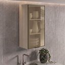 Ver imagem 6 de Armario Aereo 1 Porta Vidro MDF 40x90 cm Kali 1197761 Bianco Toq Nicioli
