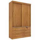 Ver imagem 2 de Guarda-Roupa Casal Chicago 2 Portas 6 Gavetas Cinamomo - Tcil Móveis