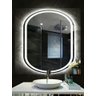 Espelho jateado Oval Iluminado com led frio - 60x80cm Woodglass oval jato frio - 2