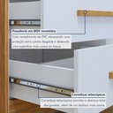 Ver imagem 5 de Quarto de Bebê Completo Gêmeos com Guarda-roupa, 2 Berços e Cômoda Gael