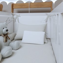 Quarto de Bebê Completo Gêmeos com Guarda-roupa, 2 Berços e Cômoda Gael - 18