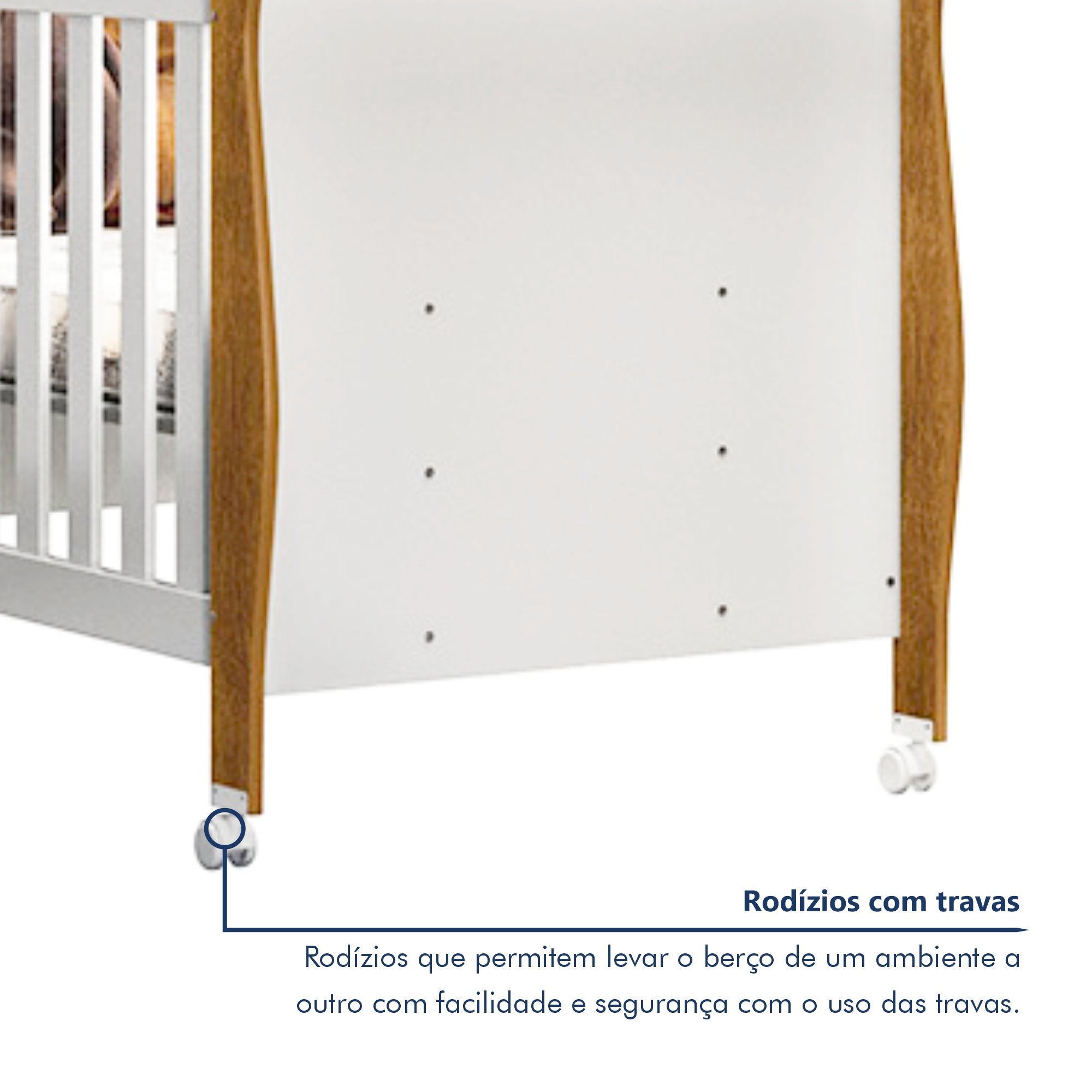 Quarto de Bebê Completo Gêmeos com Guarda-roupa, 2 Berços e Cômoda Gael - 11