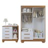 Quarto de Bebê Completo Gêmeos com Guarda-roupa, 2 Berços e Cômoda Gael - 20