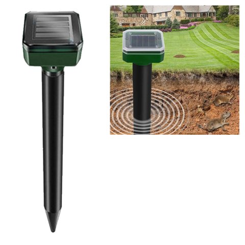 Repelente Solar Ultrassonico Cobra Rato Mosquito Roedores Jardim Quintal Externo