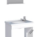 Ver imagem 2 de Kit para Banheiro Gabinete e Espelho Ágata Branco