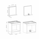 Ver imagem 5 de Kit para Banheiro Gabinete e Espelho Ágata Branco