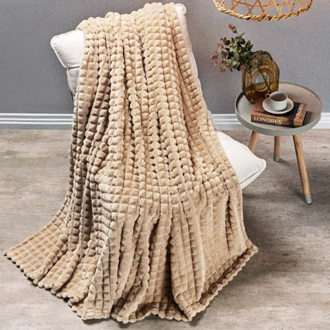 Manta Queen Size Grosso Cobertor Snow Super Quentinho Willow:caqui